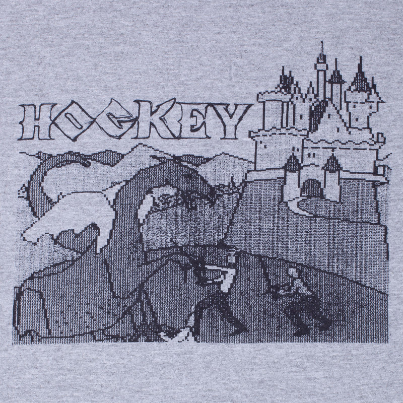 Hockey Dragon Slayer Long Sleeve T-Shirt - Heather Grey