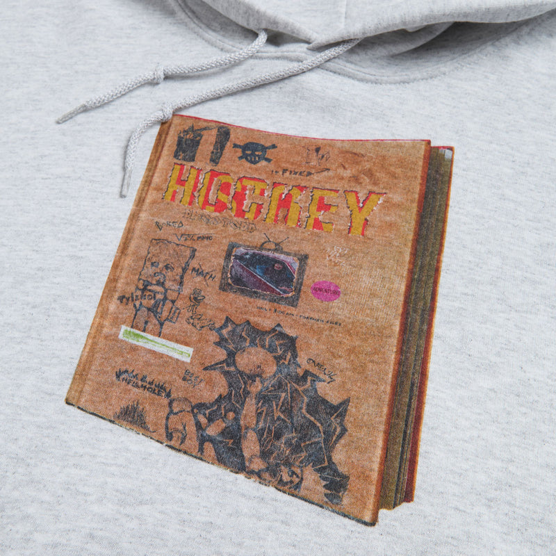Hockey Paper Cover Hoodie - Ash Grey