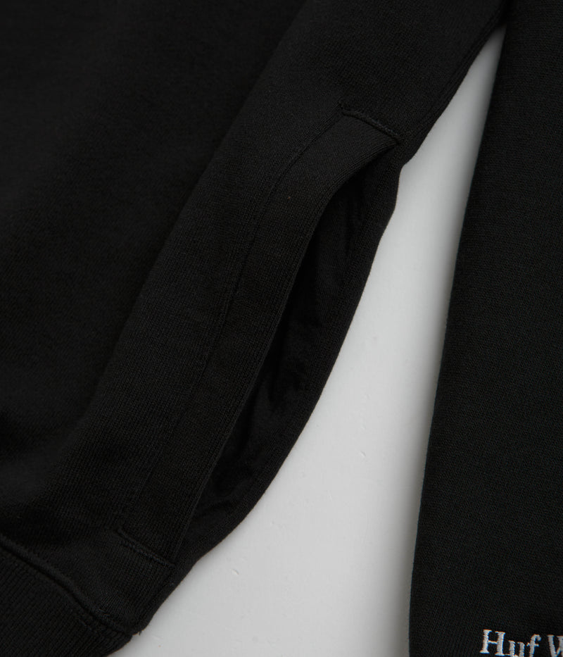 HUF Bledsoe 1/4 Zip Fleece in Black