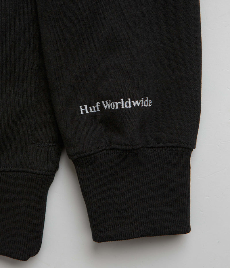 HUF Bledsoe 1/4 Zip Fleece in Black