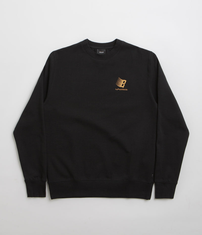 HUF x Bronze 56K Crewneck Sweatshirt in Black