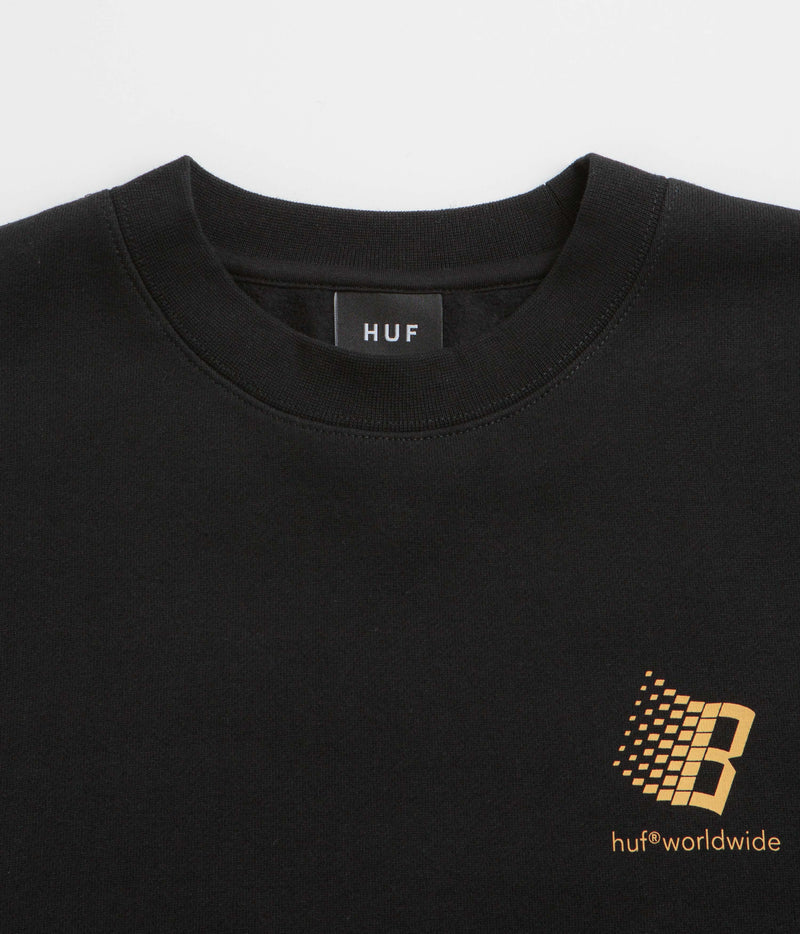 HUF x Bronze 56K Crewneck Sweatshirt in Black