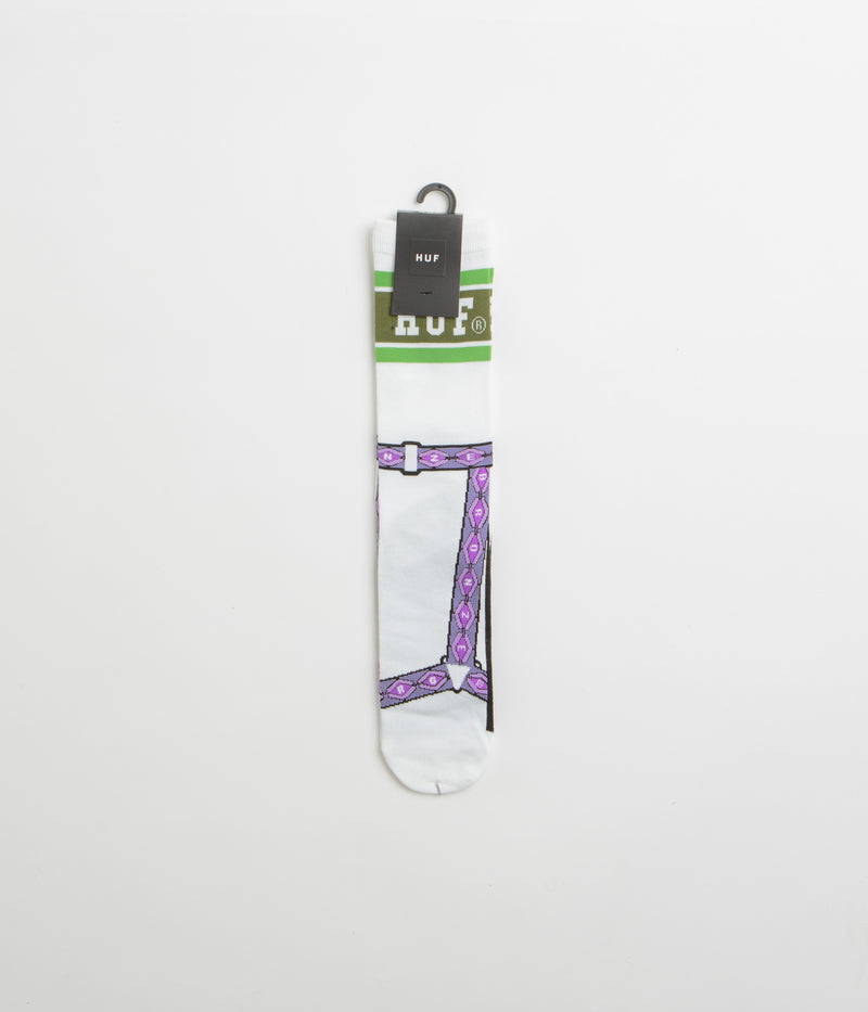 HUF x Bronze 56K Granola Crew Socks in White
