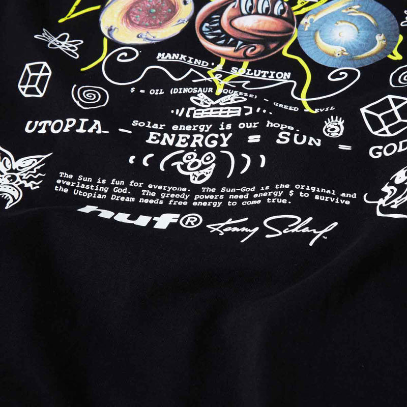HUF x Kenny Scharf Philosophy T-Shirt - Black