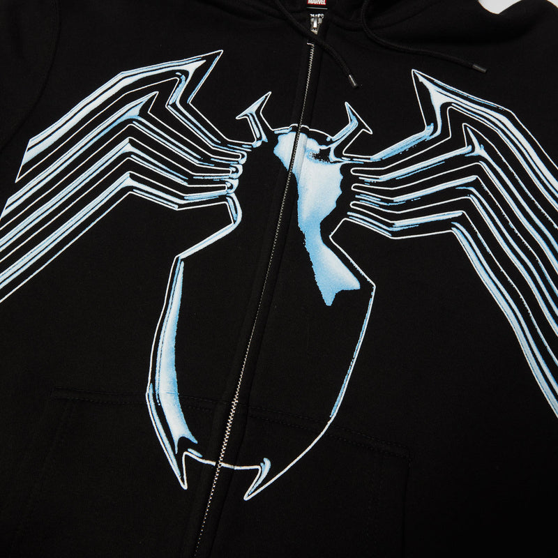 HUF x Marvel Venom Full Zip Hoodie - Black