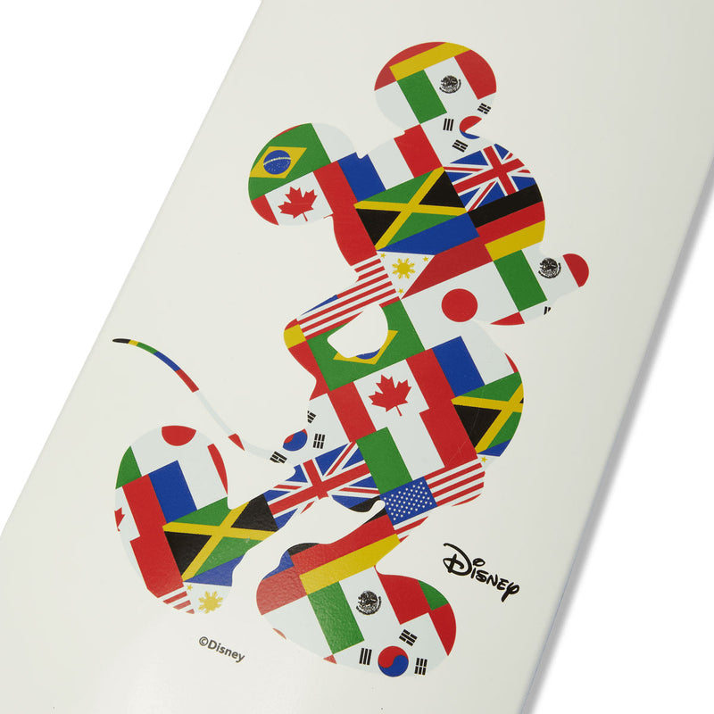 HUF x Mickey Mouse Worldwide Tour Skateboard Deck - White - 8.25"