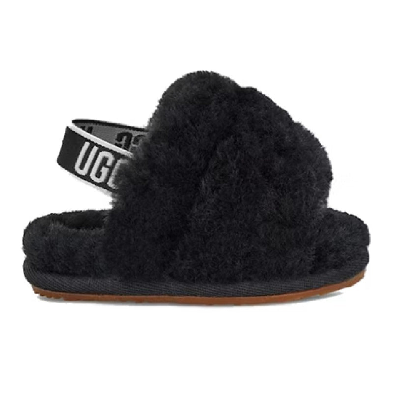 Infant UGG Fluff Yeah Slide Black (1098577I-BLK)