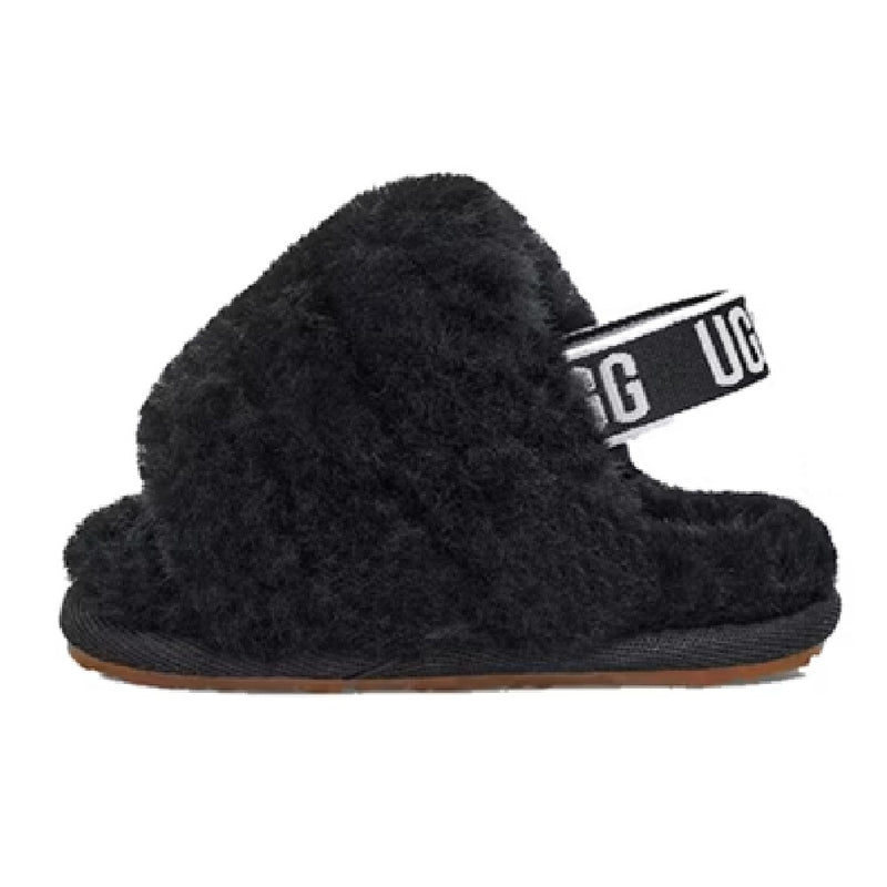 Infant UGG Fluff Yeah Slide Black (1098577I-BLK)