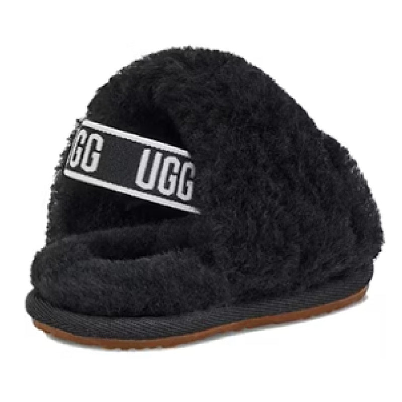 Infant UGG Fluff Yeah Slide Black (1098577I-BLK)