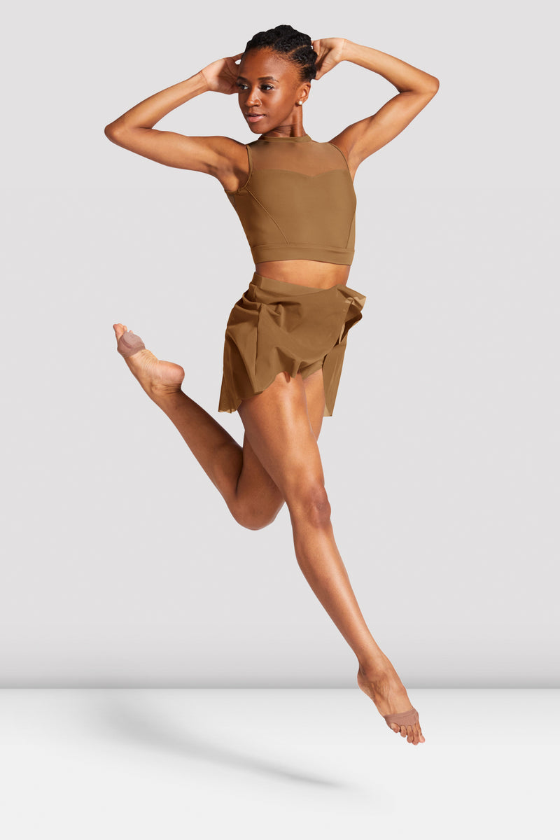 Ladies Emiko Open Back Crop Top - BLOCH US
