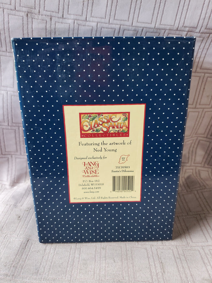 Lang and Wise Classic Santa Collectible "Santa's Dilemma" 71170503 Figurine