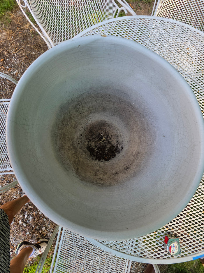 Large Roseville USA Pottery Planter, White Glazed