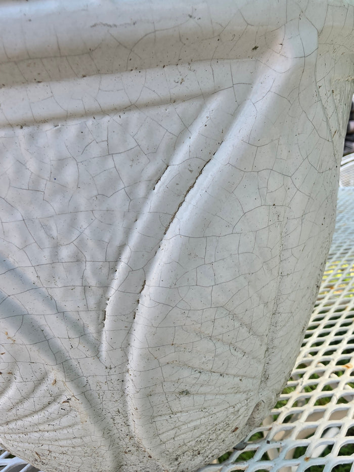 Large Roseville USA Pottery Planter, White Glazed