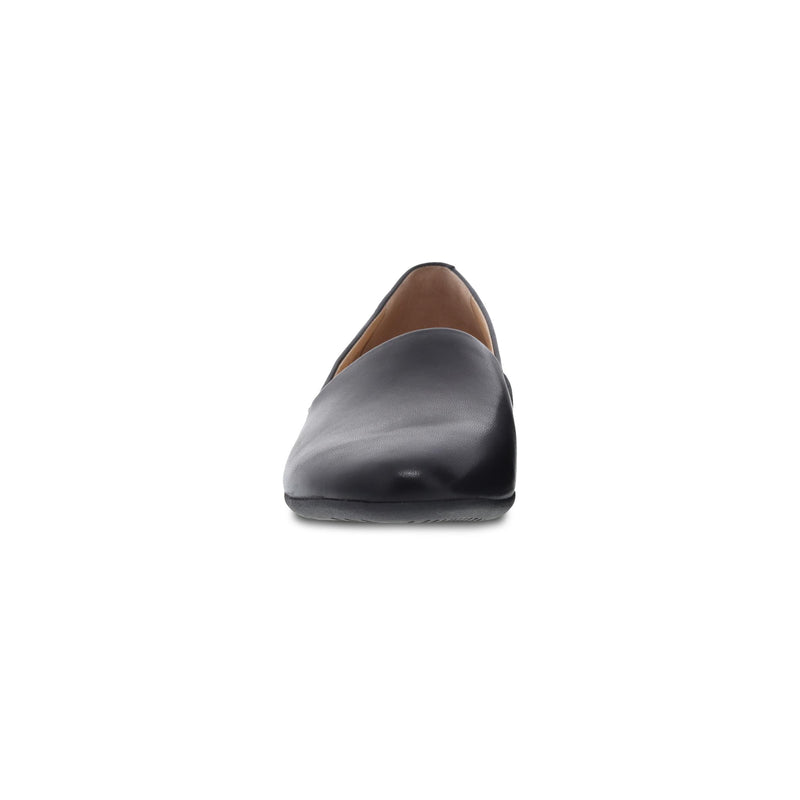 Toe image of Larisa Wide Black Milled Nappa