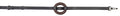 Leather German Style Side Rein with donut