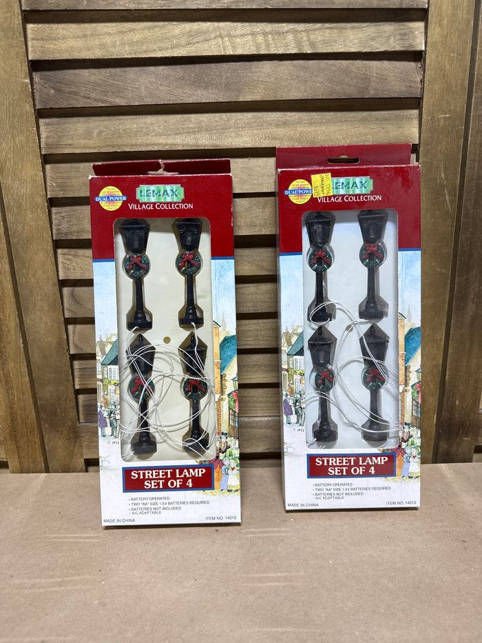 Lemax Street Lamps - 8 Total - Appears Unused
