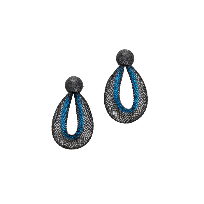 Life Drop Earrings Blue