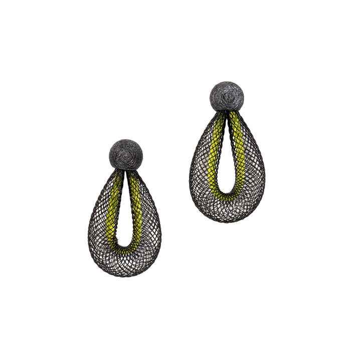 Life Drop Earrings Olive Green