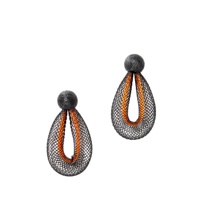 Life Drop Earrings Orange