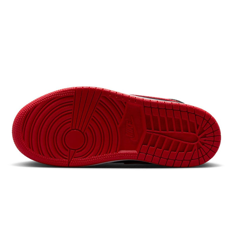 Little Kid's Jordan 1 Mid Black/University Red-White (DQ8424 005)
