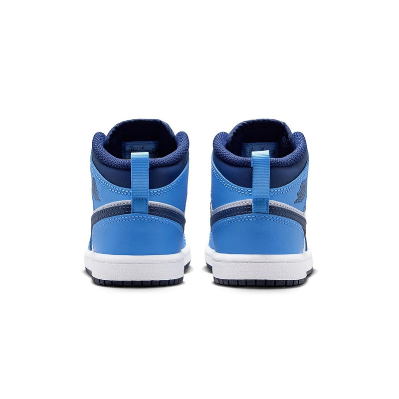 Little Kid's Jordan 1 Mid University Blue/Midnight Navy (DQ8424 405)