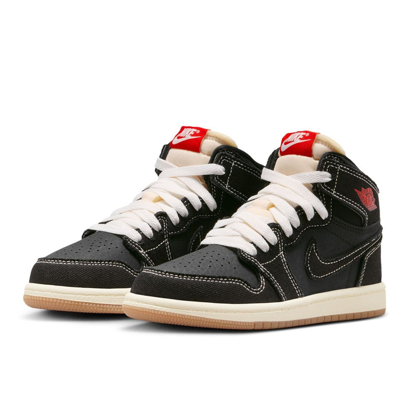 Little Kid's Jordan 1 Retro High OG FC Black/Sail-Gum Brown (II9926 001)