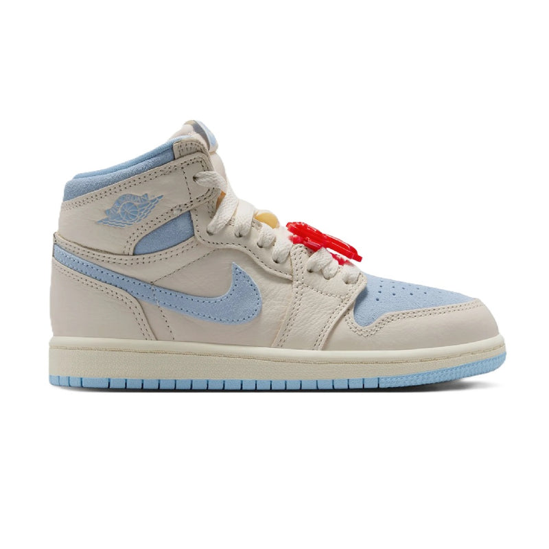 Little Kid's Jordan 1 Retro High OG Pale Ivory/Psychic Blue (FD2597 102)