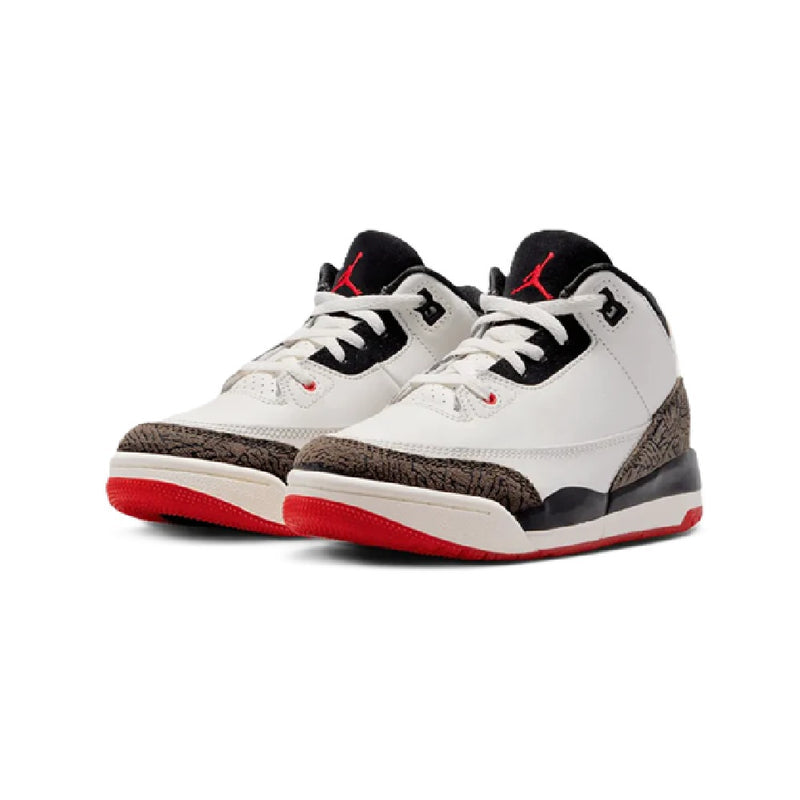 Little Kid's Jordan 3 Retro "World's Best Dad" Sail/Blk-U Rd (DM0966 103)