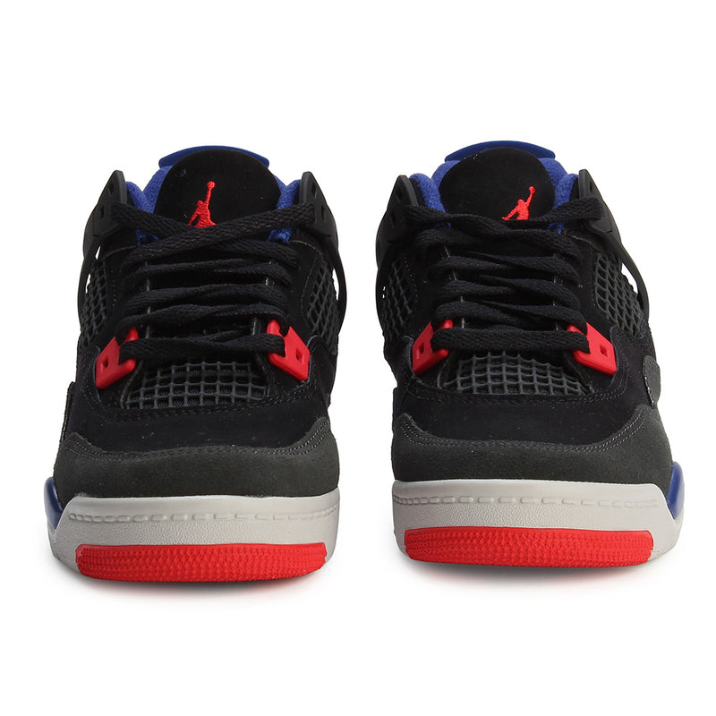 Little Kid's Jordan 4 Retro OG Black/Fire Red-Deep Royal Blue (IB4388 003)
