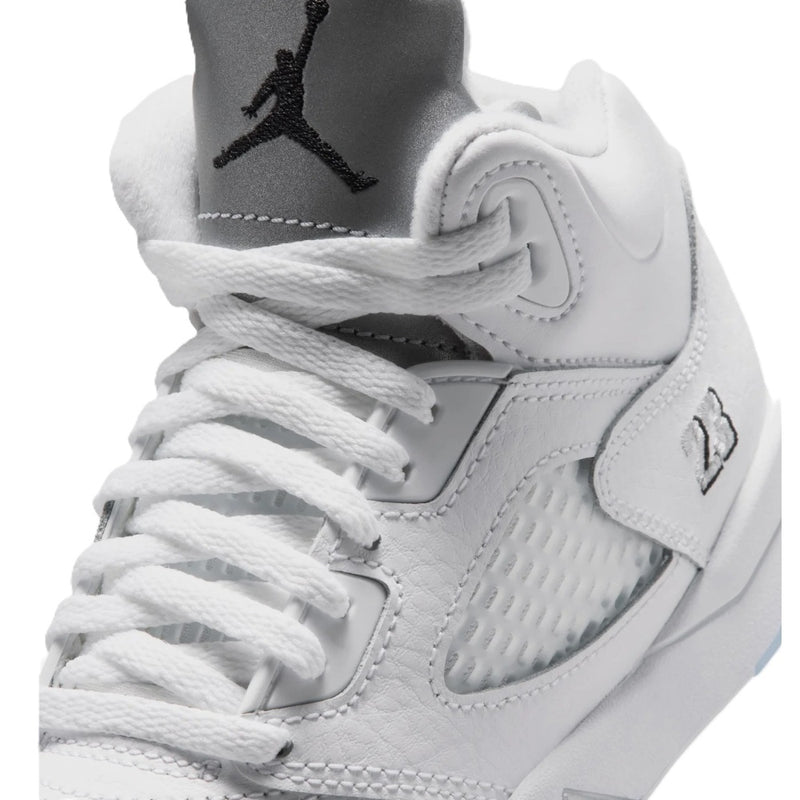 Little Kid's Jordan 5 Retro OG "White Metallic" Wht/Blk-Sil (HQ7979 103)