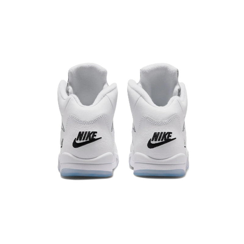 Little Kid's Jordan 5 Retro OG "White Metallic" Wht/Blk-Sil (HQ7979 103)