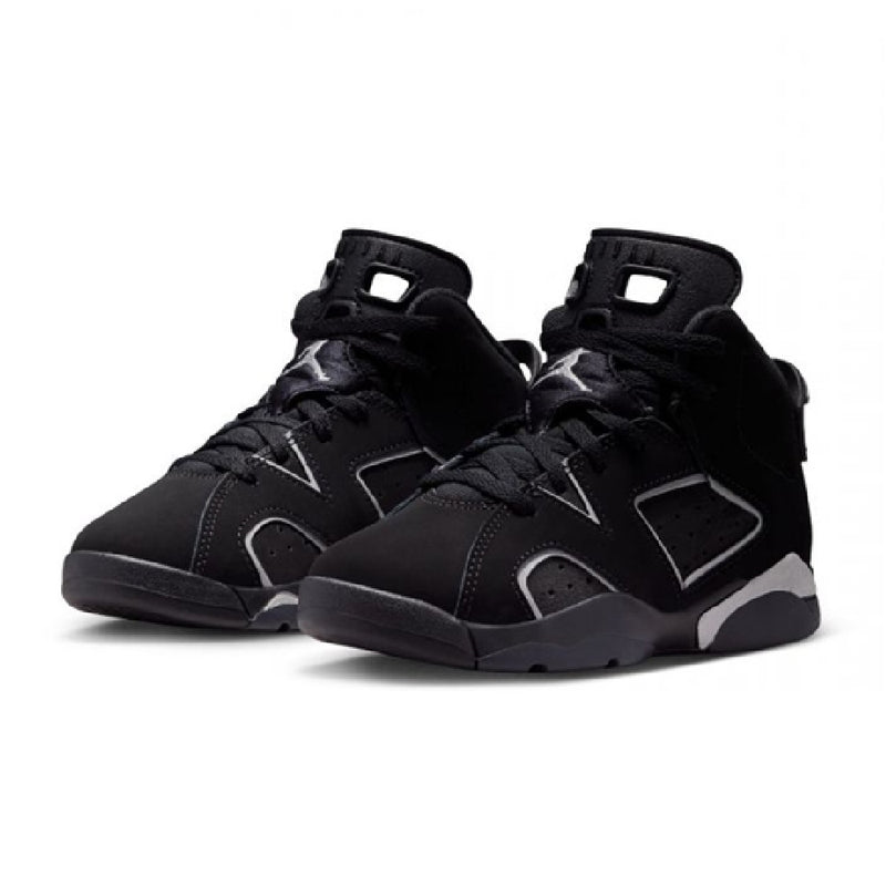Little Kid's Jordan 6 Retro BP "Cap and Gown" Blk/Re Sil-Blk (IR2287 010)