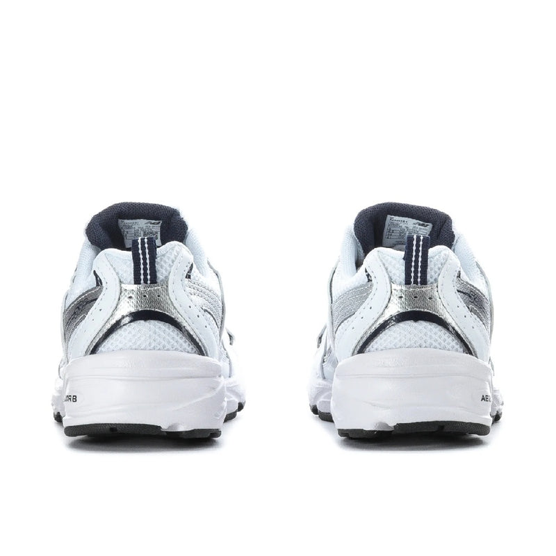 Little Kid's New Balance 530 Bungee Lace White Grey (PZ530SB1)