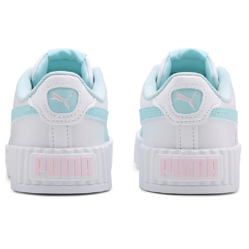 Little Kid's Puma Carina 3.0 Friendship AC PS Wht-Aqua-Pink (405372 02)