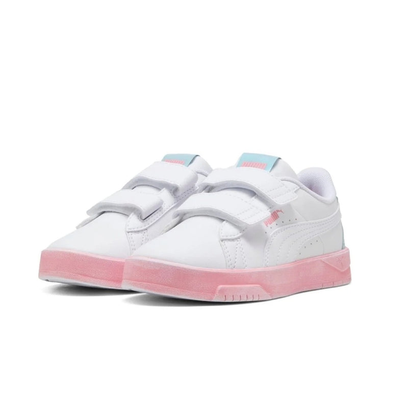 Little Kid's Puma Jada Classic Space Bel V PS White-Sea-Pink (402823 01)