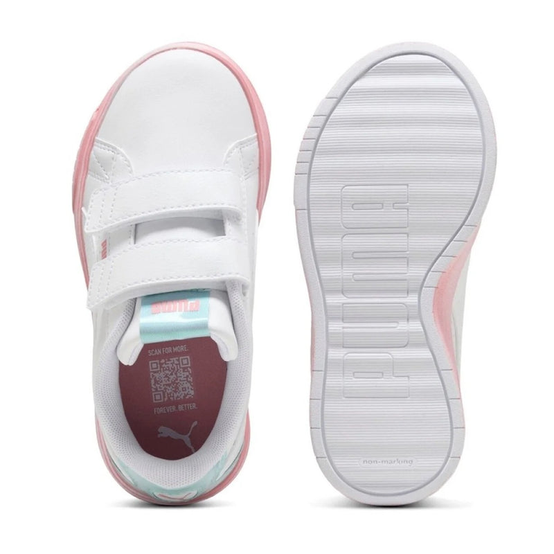 Little Kid's Puma Jada Classic Space Bel V PS White-Sea-Pink (402823 01)