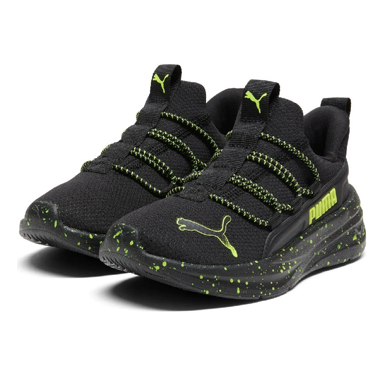 Little Kid's Puma One4All 2.0 Big Cat Enrgy PS PumaBlack-Lime (406294 01)