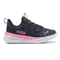 Little Kid's Puma One4All 2.0 Mltiknit Wide PumaBlk-Fast Pink (313136 01)