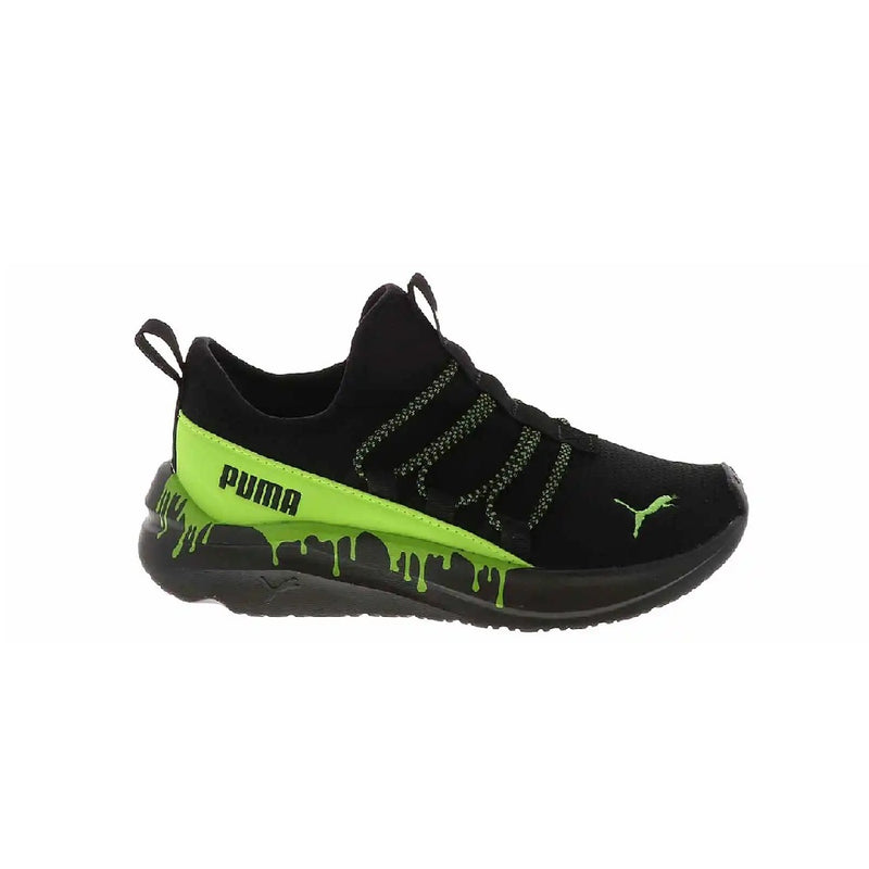 Little Kid's Puma One4All Slip On Melt PS Puma Black-Pitch Green (312354 02)