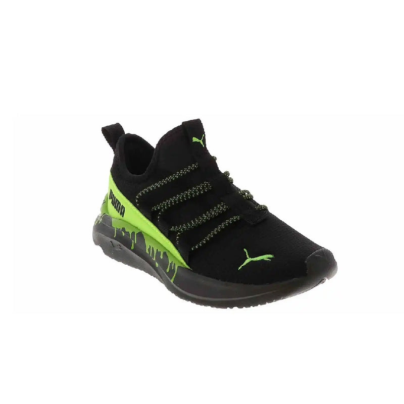 Little Kid's Puma One4All Slip On Melt PS Puma Black-Pitch Green (312354 02)