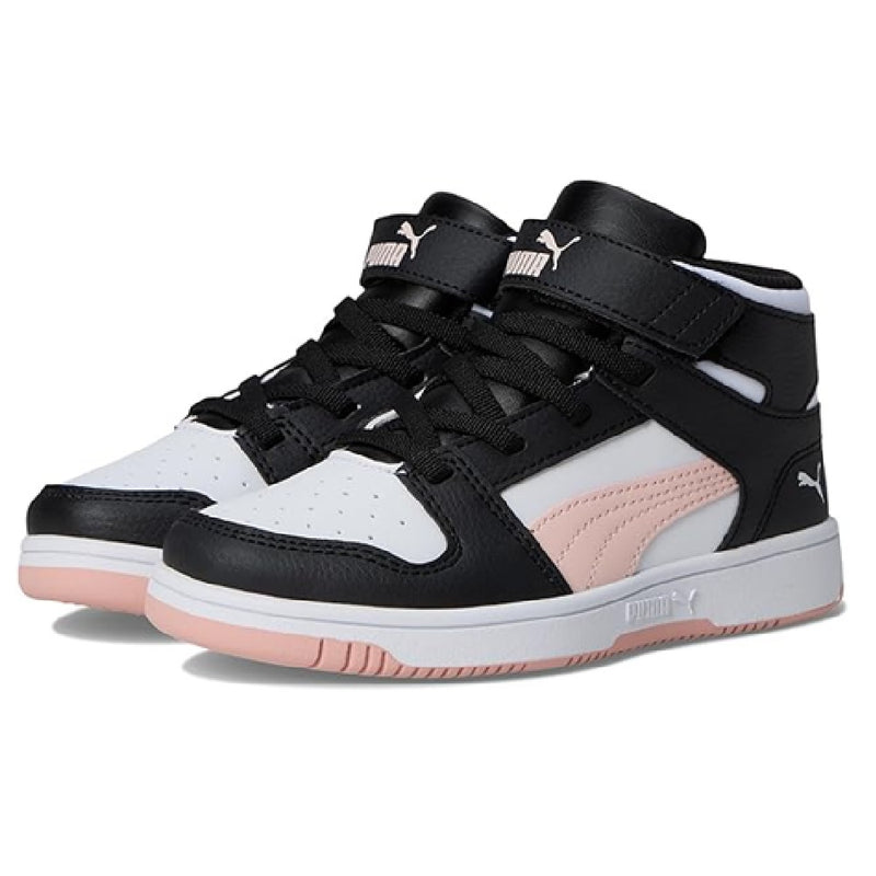 Little Kid's Puma Rebound Layup SL V PS Puma Black-Rose Dust (370488 27)