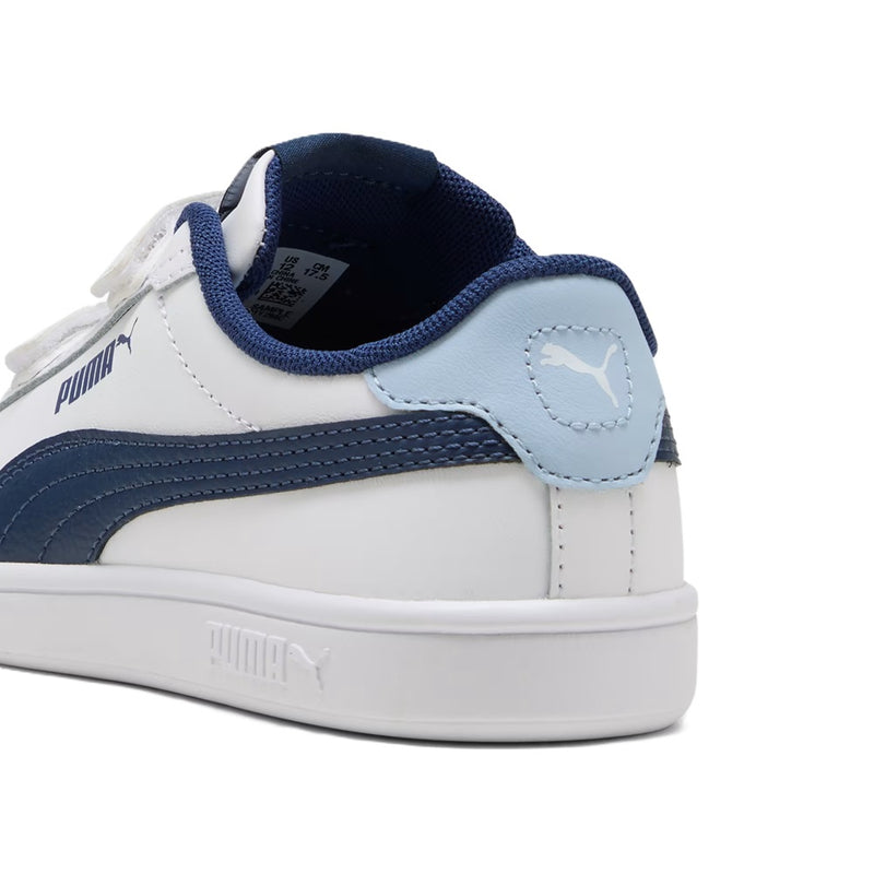 Little Kid's Puma Smash 3.0 L V PS Puma White-Persian Blue (392033 21)