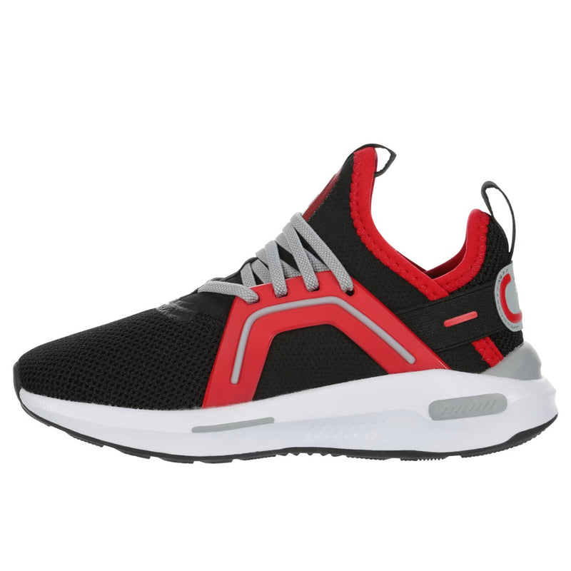 Little Kid's Puma Soft Enzo 5 AC PS Black-Cool Mid Gray-Red (401511 05)