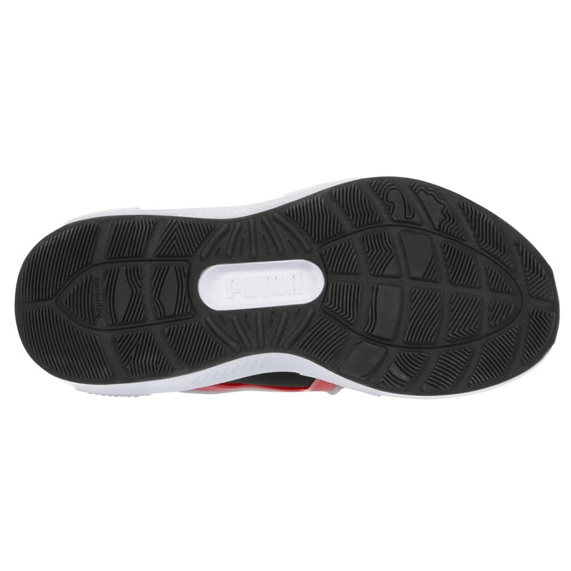 Little Kid's Puma Soft Enzo 5 AC PS Black-Cool Mid Gray-Red (401511 05)