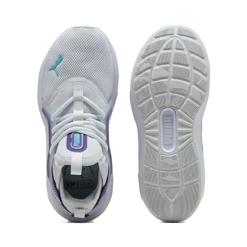 Little Kid's Puma Soft Enzo 5 AC PS Silver Mist-Team Violet-Puma (401511 10)