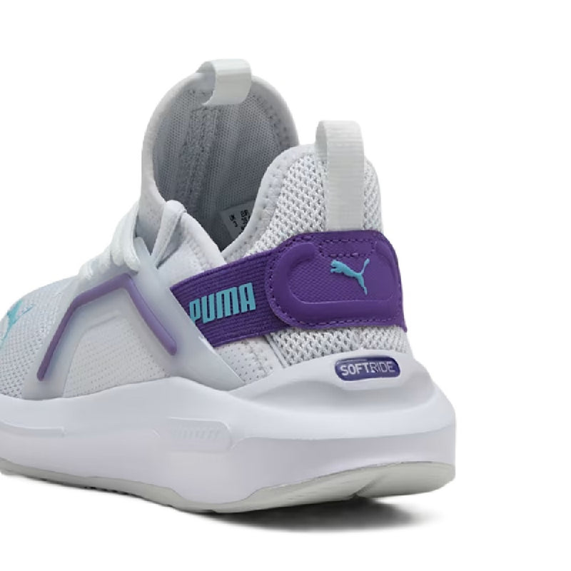 Little Kid's Puma Soft Enzo 5 AC PS Silver Mist-Team Violet-Puma (401511 10)