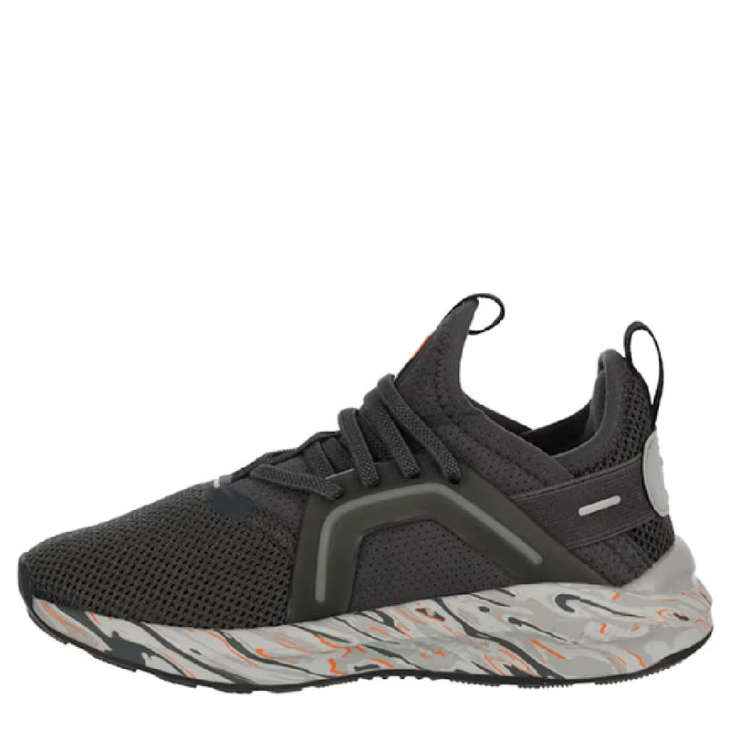 Little Kid's Puma Soft Enzo 5 Plas Flux AC PS Shadow Gray-Orange Glo (406454 01)