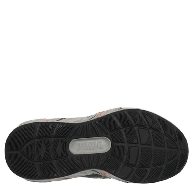 Little Kid's Puma Soft Enzo 5 Plas Flux AC PS Shadow Gray-Orange Glo (406454 01)
