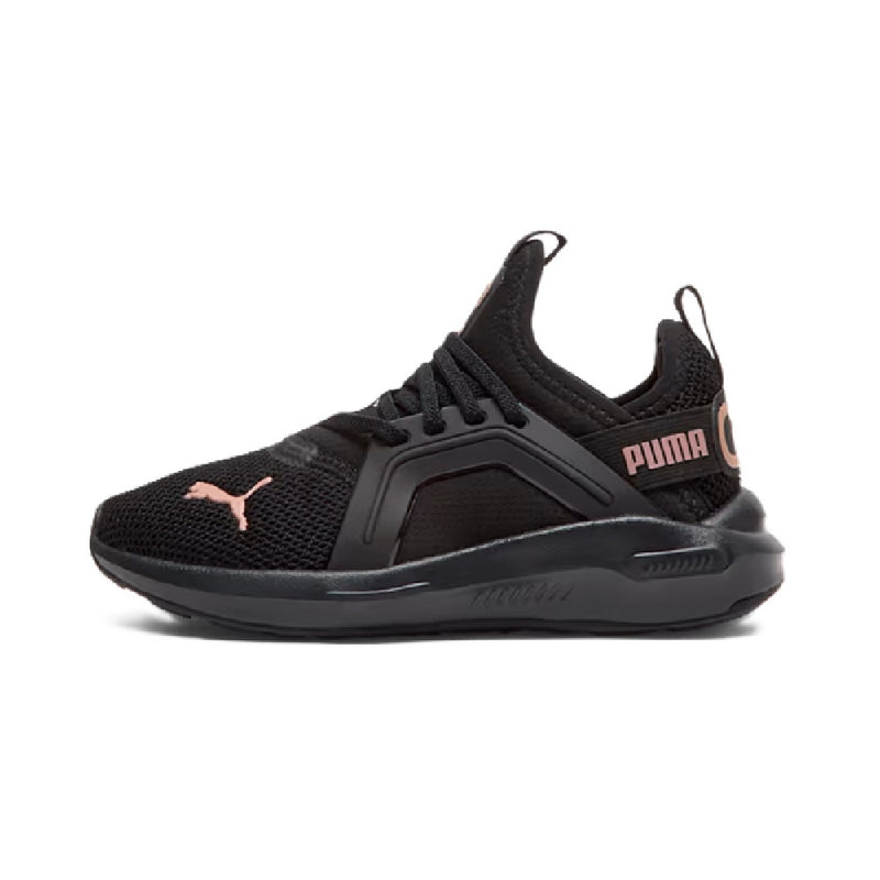 Little Kid's Puma Soft Enzo 5 Rose Gold AC PS Black-Rose Gold (404203 01)