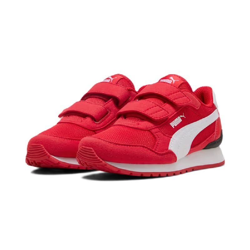 Little Kid's Puma ST Runner v4 Mesh V PS Red-White-Black (399877 17)